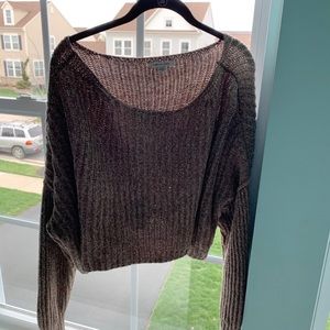 American eagle off the shoulder sweater
